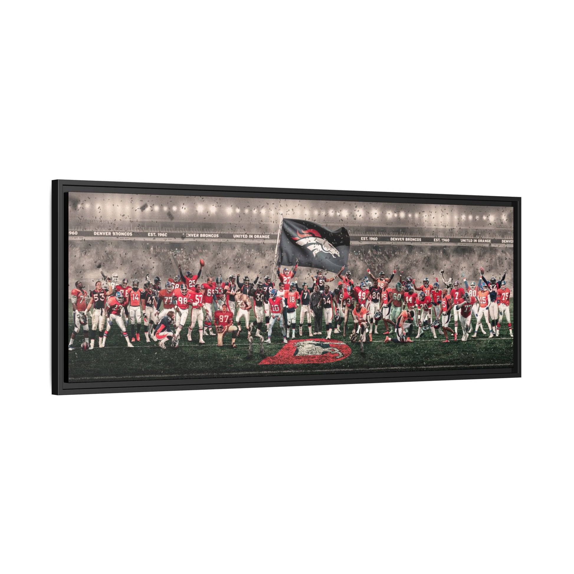 Broncos | "Legends of the Past & Present" | FRAMED CANVAS