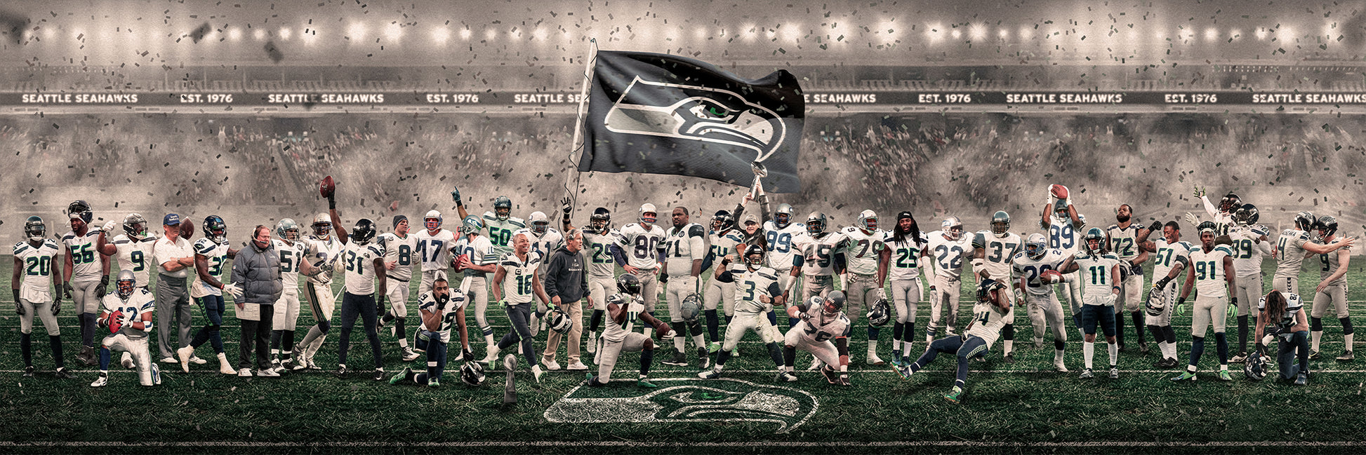 Seahawks | "Legends of the Past & Present" | Canvas [ unframed ]